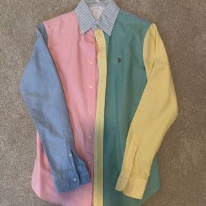 Multicolor Polo Button Down